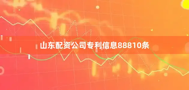 山东配资公司专利信息88810条